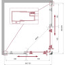 Душевой уголок BELBAGNO UNO-195-AH-2-90/70-P-Cr