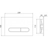 Смывная клавиша BELBAGNO PROSPERO BB007-PR-NERO.M